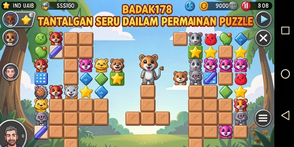 Tampilan menawan dari gameplay BADAK178 yang penuh tantangan Puzzle.