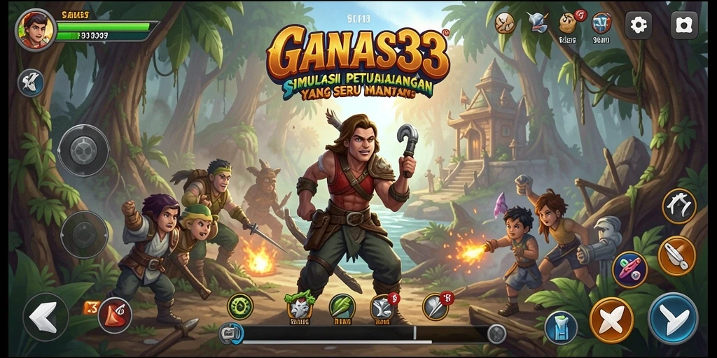 Tampilan gameplay menarik dari GANAS33 dengan elemen simulasi yang menakjubkan.