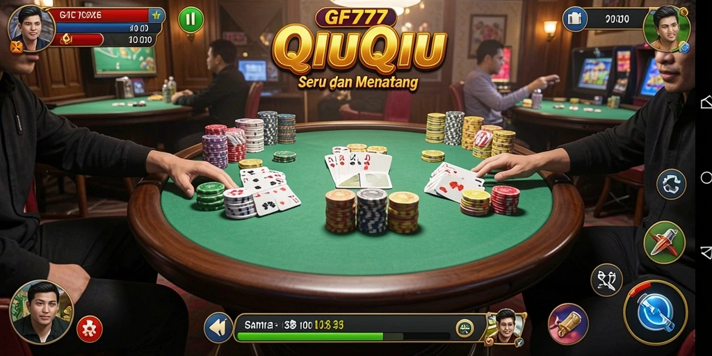 Tampilan gameplay QiuQiu yang seru dan menarik di GF777.