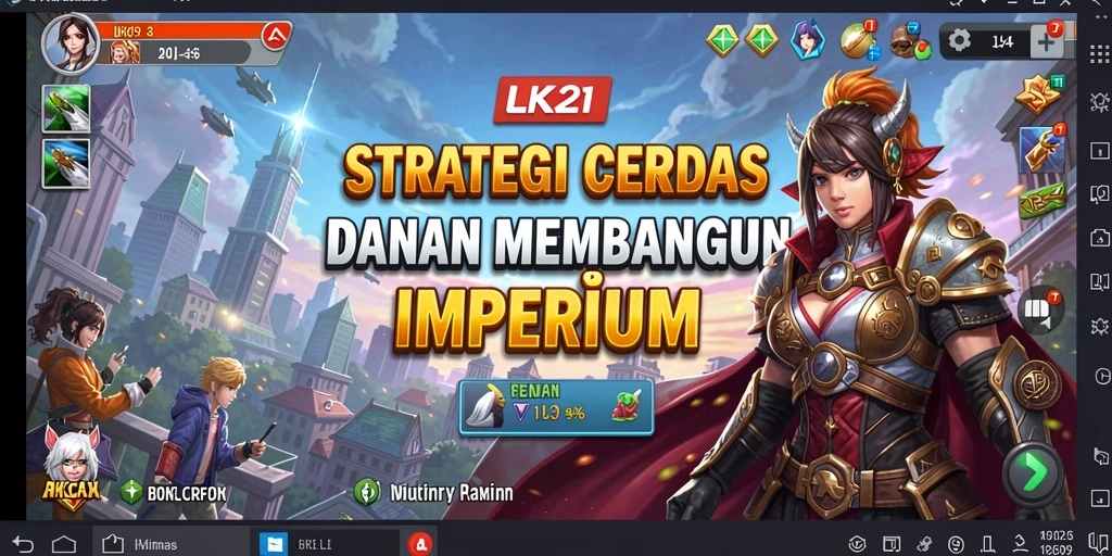 Screenshot gameplay LK21 menampilkan pertempuran strategi yang seru.