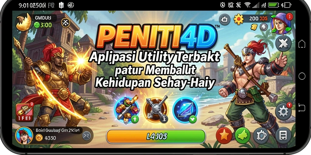 Tampilan antarmuka PENITI4D yang user-friendly dan intuitif.