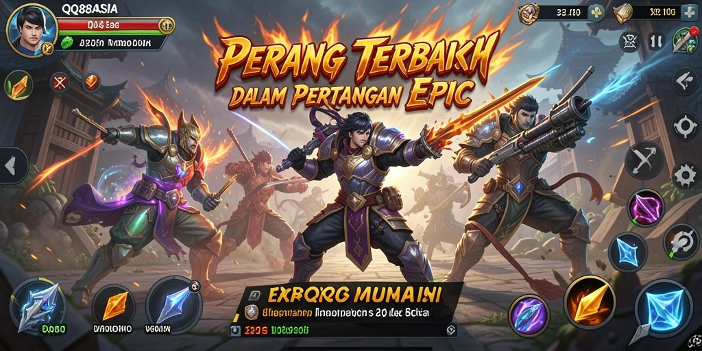 Menampilkan aksi pertarungan seru dalam gameplay <strong>QQ88ASIA</strong>.