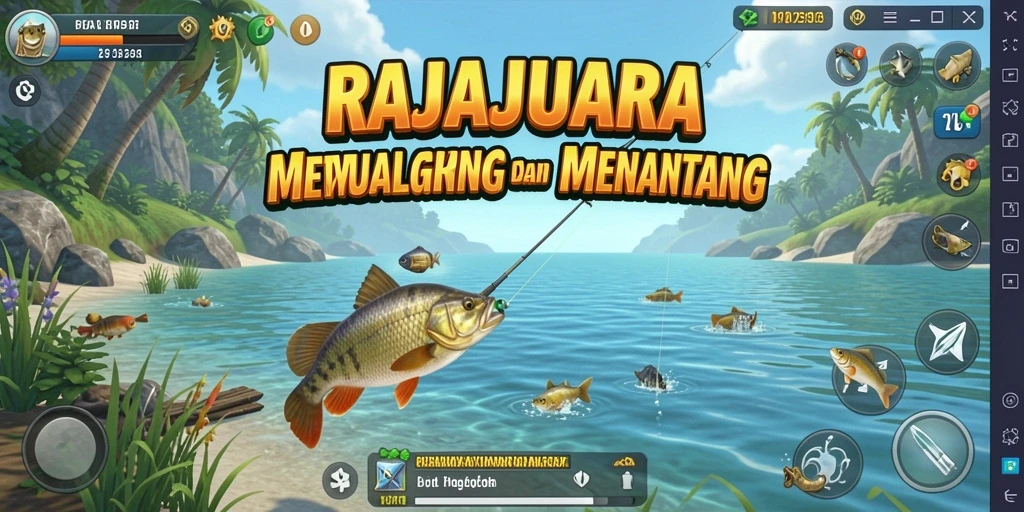 Tampilan menarik saat menangkap ikan besar di RAJAJUARA.