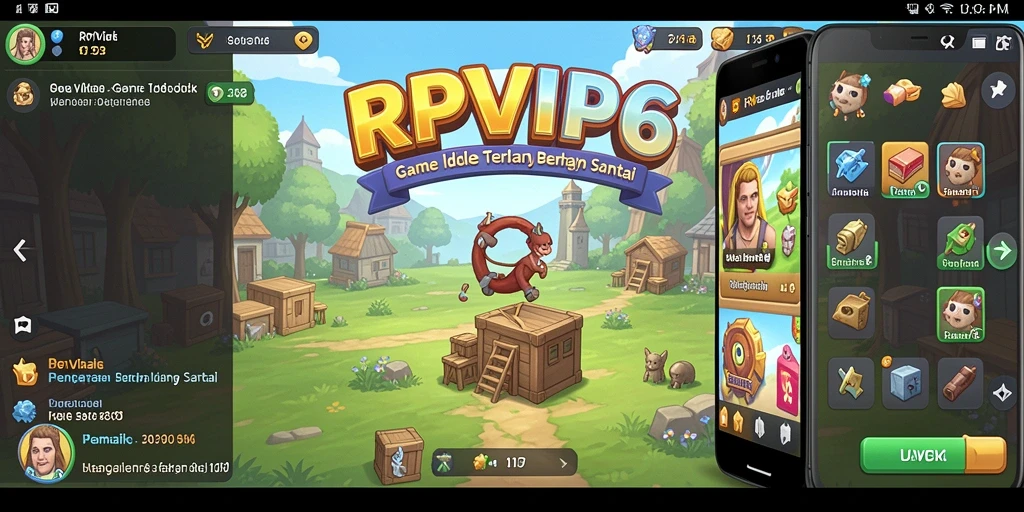 Screenshot gameplay RPVIP6 yang menampilkan aksi seru dalam mode Idle.