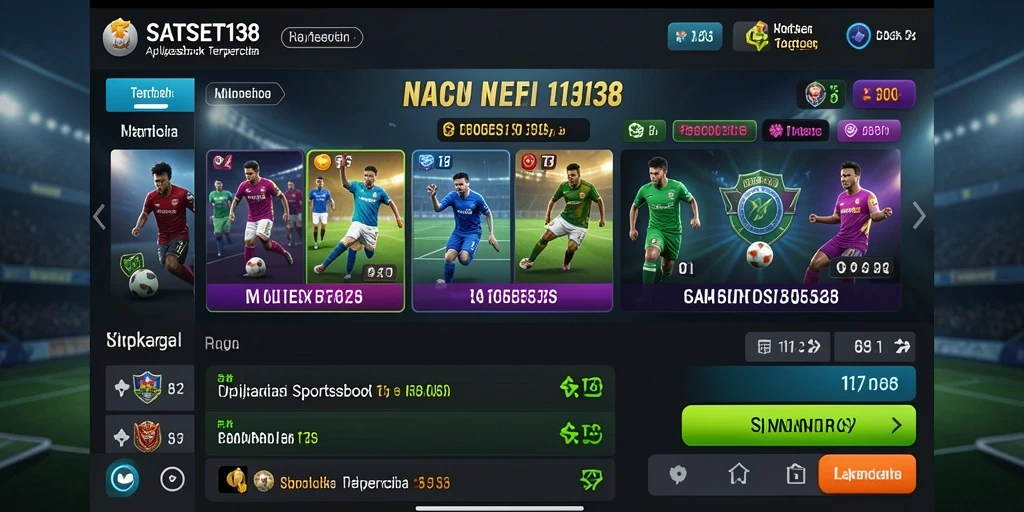 Tampilan gameplay Sportsbook yang mendebarkan dengan berbagai pilihan taruhan.