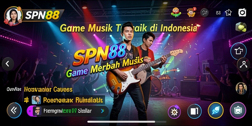 Tampilan gameplay SPN88 yang menampilkan pemain bernyanyi dengan lagu favorit.