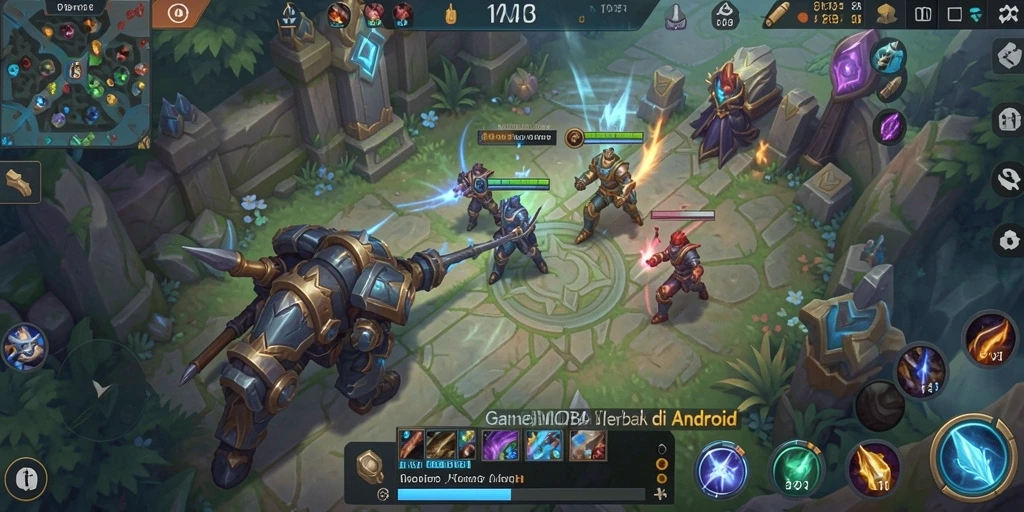 Tampilan gameplay epik dalam T6 dengan pertarungan seru antar hero.