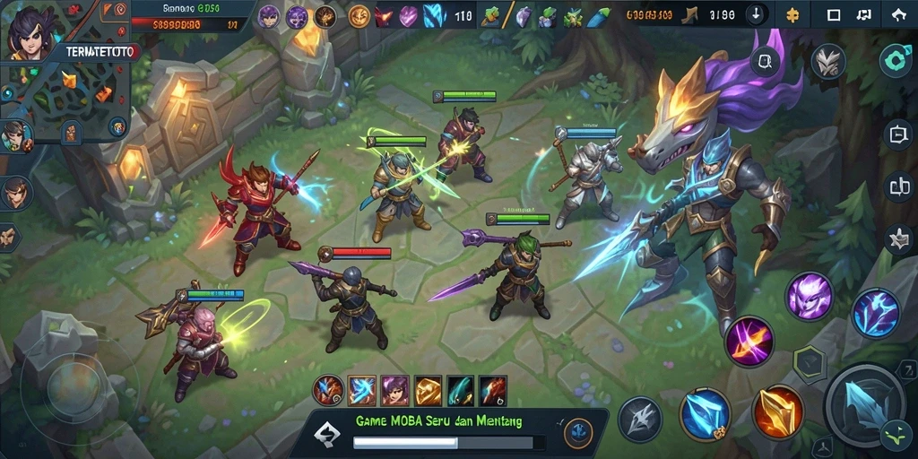 Tampilan gameplay TERNATETOTO yang aksi dan dinamis.