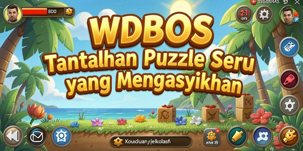 Tampilan gameplay menantang dari WDBOS yang penuh warna.