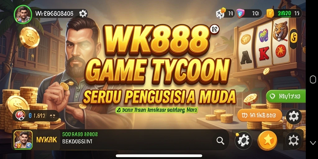 Gameplay Tycoon yang mendebarkan di WK888, jadilah pengusaha sukses.